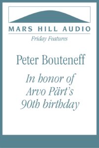 Prayer and complexity in Arvo Pärt’s music