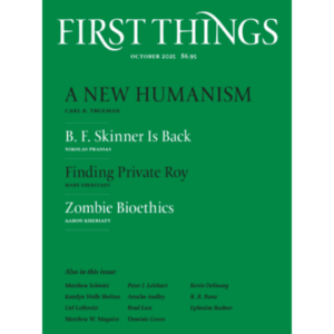 October issue of First Things