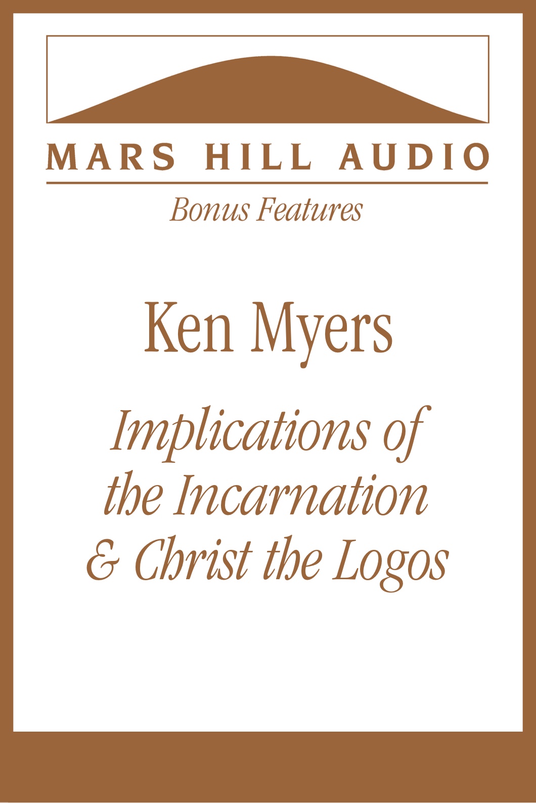 A letter from Ken Myers