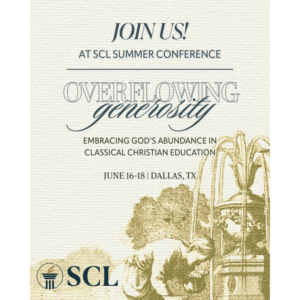SCL Summer 2026 Conference on generosity