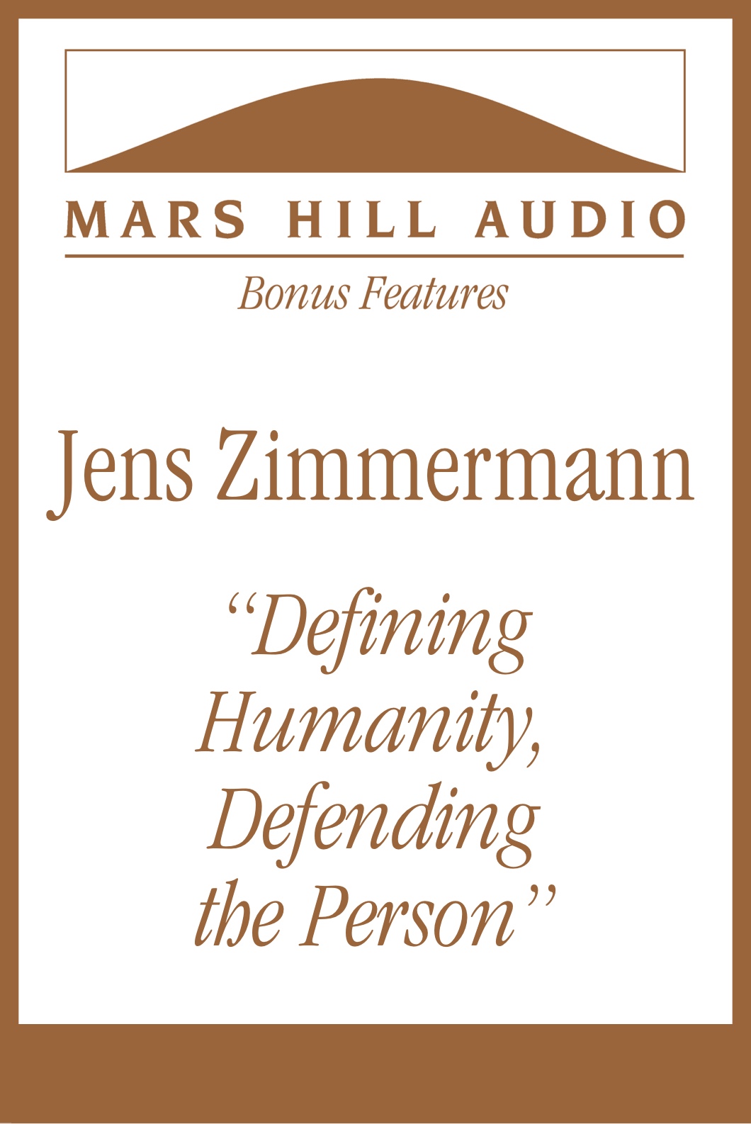 The mystery and dignity of the human person