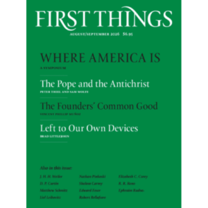 August/September issue of First Things available