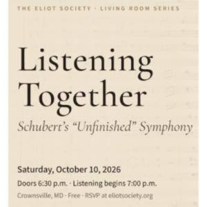 Listening Together: Schubert's “Unfinished” Symphony