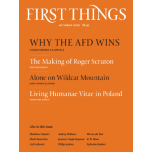 October issue of First Things available